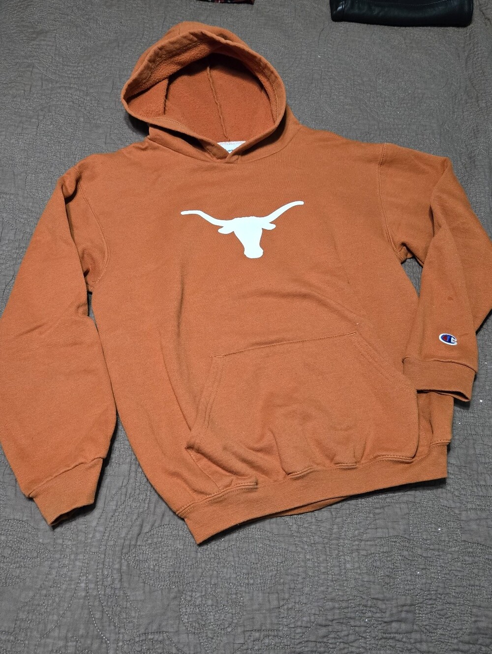 Texas boy or girl Texas Longhorns jacket, kangaroo pocket, bevo, Kids YL 10-12
